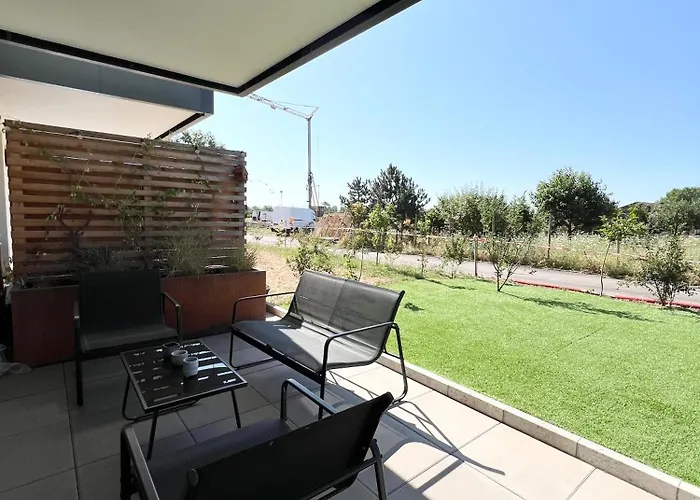L'instant Douceur - Parking Gratuit Prive - Terrasse Exterieure - Commerces A Proximite - Proche Colmar * 贝尔盖姆