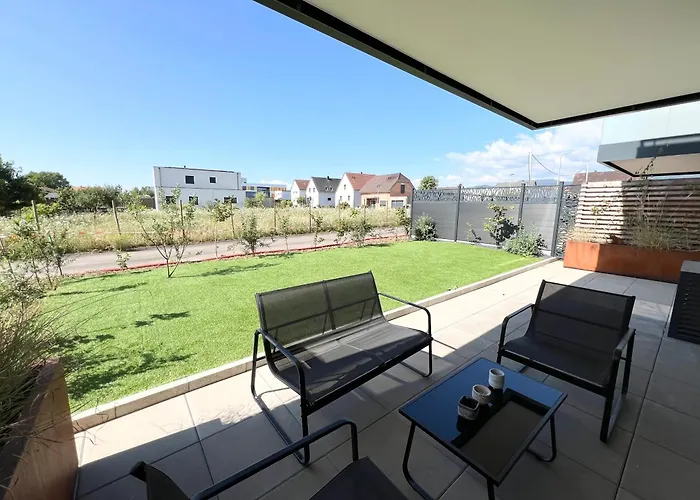 L'instant Douceur - Parking Gratuit Prive - Terrasse Exterieure - Commerces A Proximite - Proche Colmar * 贝尔盖姆